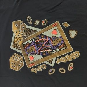 Las Vegas T-shirt, long sleeves, Dice & Cards, Roaman's